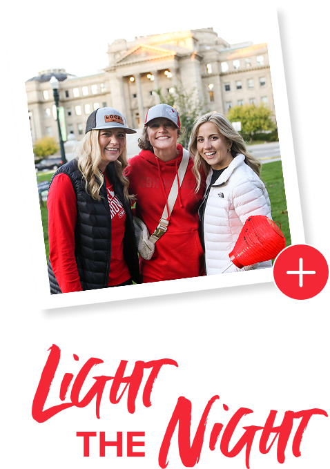 Light the Night - Three women standing together