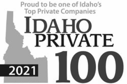 Proud to be one of Idaho's Top Private Companies - Idaho Private 100, 2021