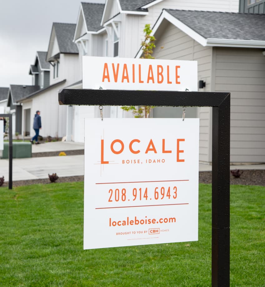 Aerial picture of community in Boise