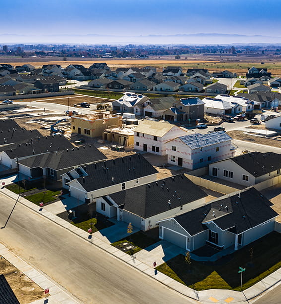 Aerial picture of community in Kuna